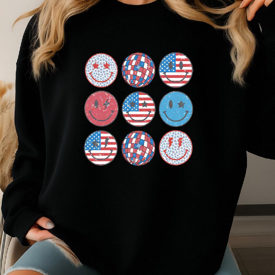4th Of July Shirt: Stars Stripes Usa Flag Sweatshirt