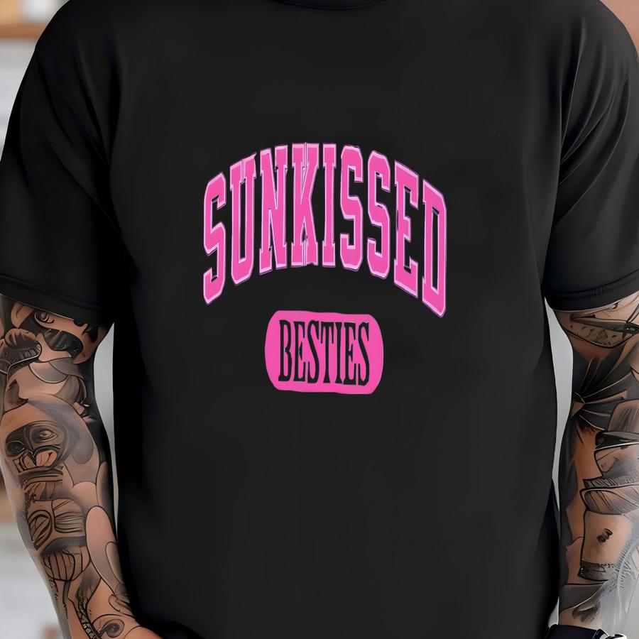 Sunkissed Besties Tee: Oversized Beach Trip Shirt T-shirt