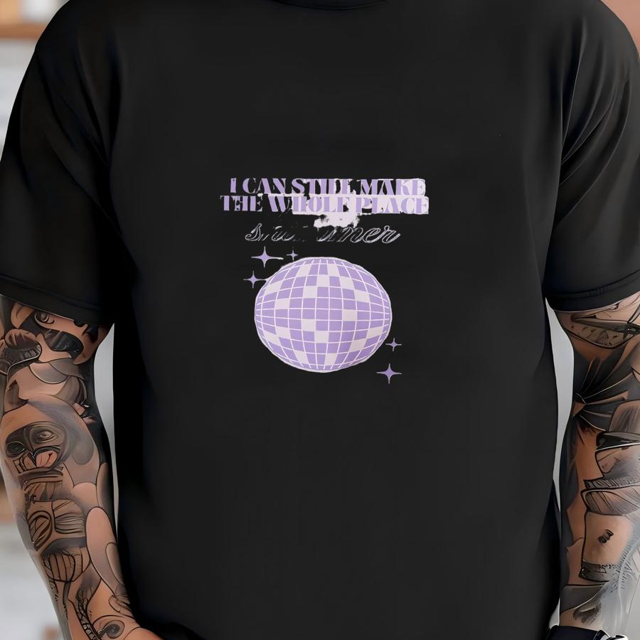 Bejeweled Disco Ball Print: Shimmering Retro Wall Art (digital Download T-shirt