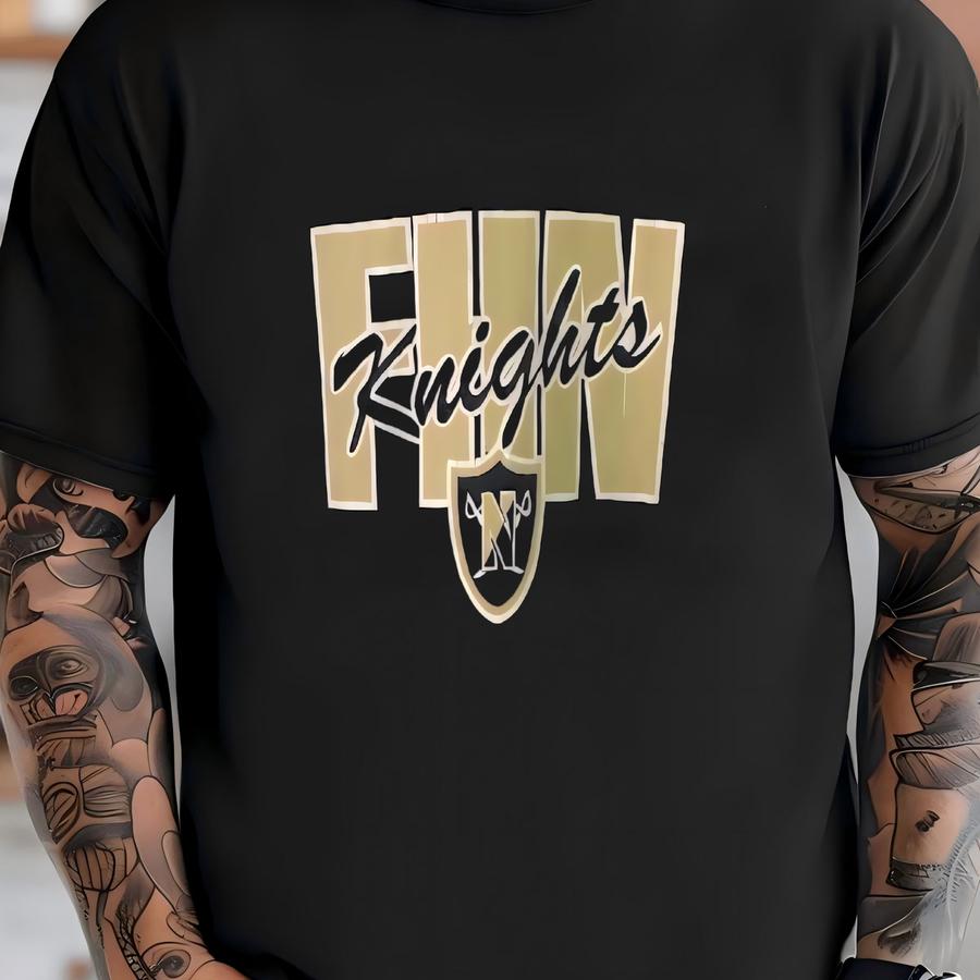 Vintage Francis Howell North High School Sweater: Fhn Knights Logo Hoodie T-shirt