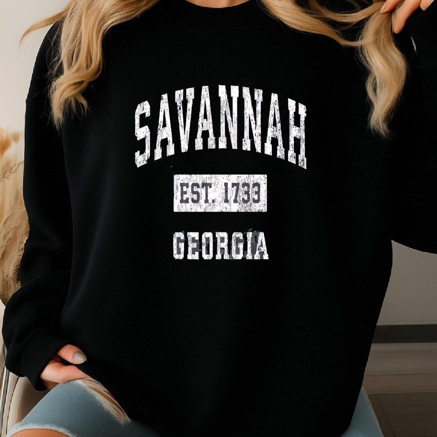 Savannah Georgia Shirt, Savannah Ga Tee, Georgia State Gift, Savannah Trip Shirt, Georgia Vacation, Ga Crewneck, Georgia Sweater, Savannah Sweatshirt