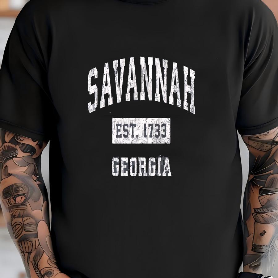 Savannah Georgia Shirt, Savannah Ga Tee, Georgia State Gift, Savannah Trip Shirt, Georgia Vacation, Ga Crewneck, Georgia Sweater, Savannah T-shirt