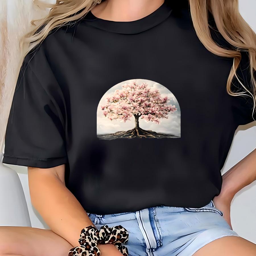 Shirt, Rooted In Christ Blossoming In Grace Colossians 2 7 Shirt, Christian Apparel, Bible Verse Tee, Religious Gift, Jesus T-shirt