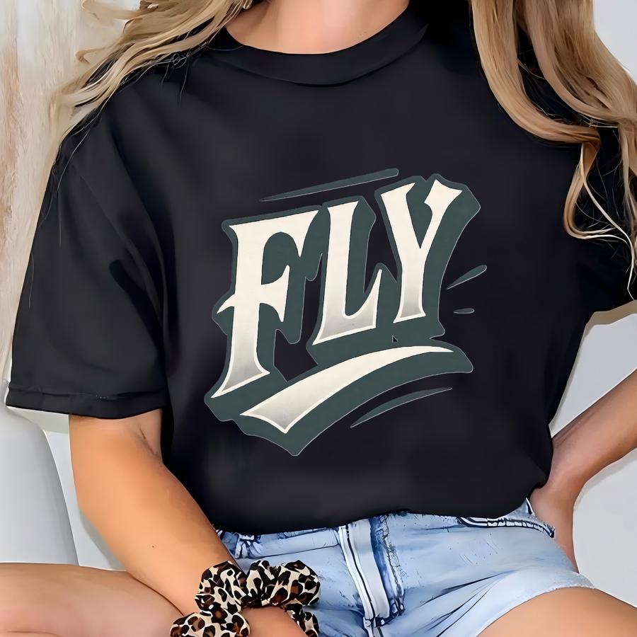 Fly Philadelphia Sweatshirt Women, Retro Philly Football Family Apparel T-shirt