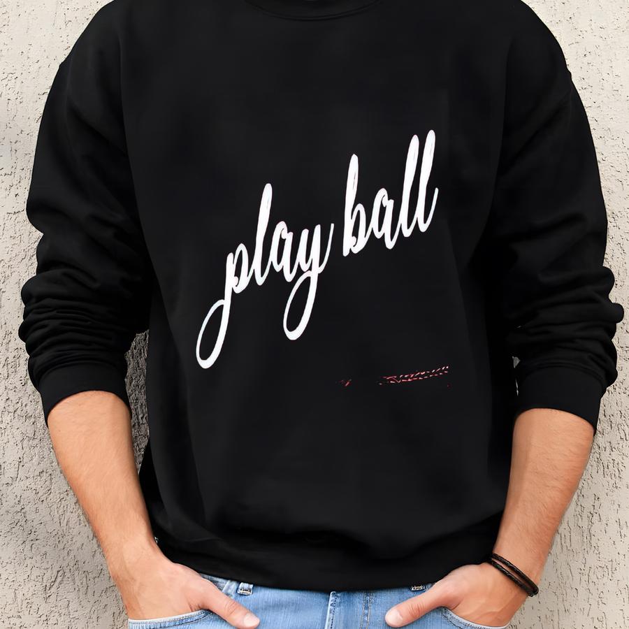 Red Foam Trucker Hat: 'play Ball' Cap For Sports Moms Sweatshirt Red Foam Trucker Hat: 'play Ball' Cap For Sports Moms Sweatshirt