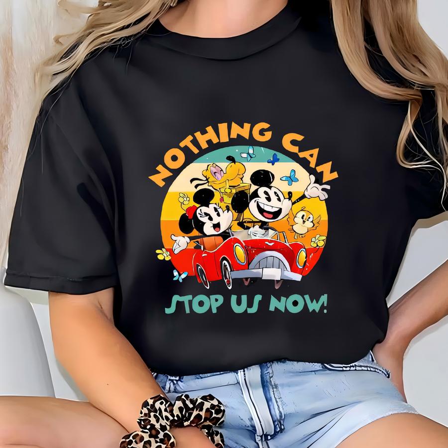 Nothing Can Stop Us Now Kids Shirt, Vintage Style Character Tee, Toddler Cartoon Hoodie, Cute Family Vacation Gift For Boys Girls T-shirt
