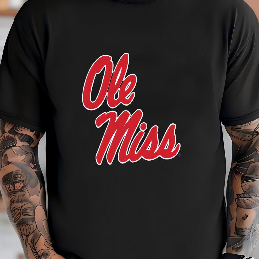 Ole' Miss University Marble Memorial Cremation Urn T-shirt