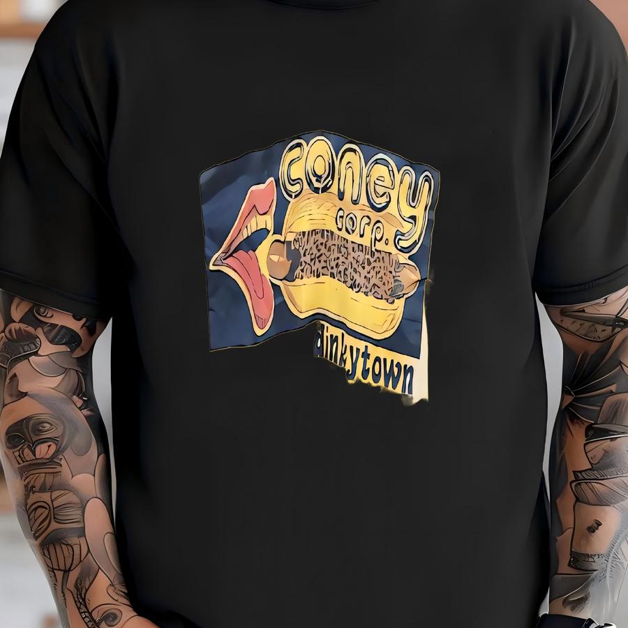 Vintage 1970's Distressed Thrashed Twin Cities Minnesota Dinkeytown Coney Hot Dog Hoodie / S T-shirt