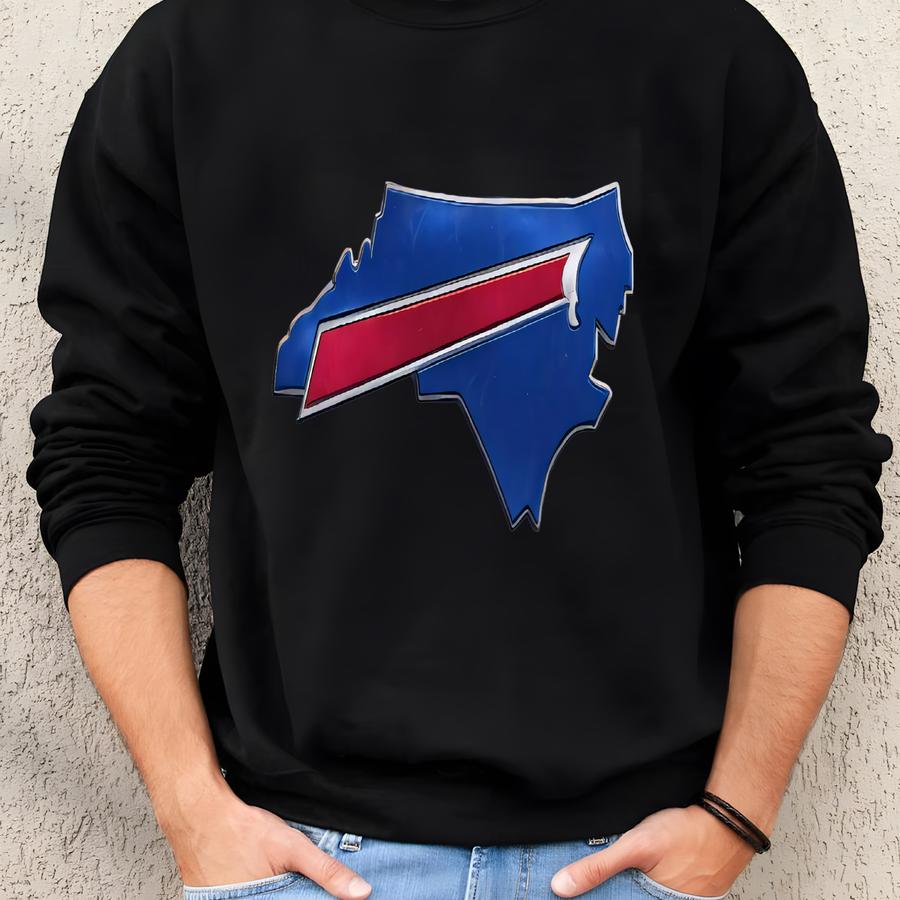 North Carolina Buffalo Football T-shirt: Metallic Stripe Tee Sweatshirt