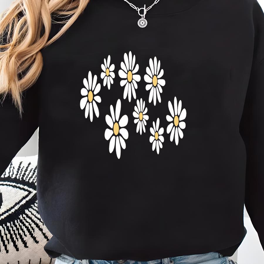 ® Daisy Shirt, Wildflower Shirt, Floral Shirt Gift, Birth Month Flower, Gift For Sister, Summer Shirt, Daisy Women Shirt Sweatshirt
