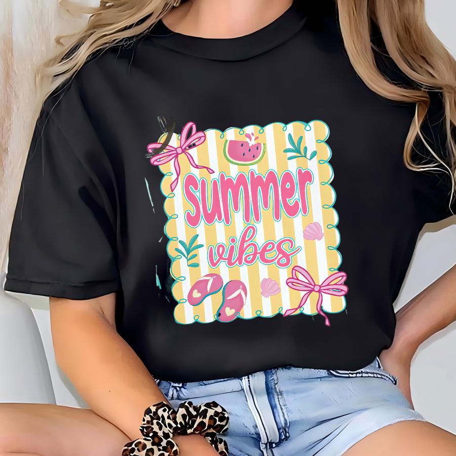 Coquette Watermelon Hoodie: Summer Vibes, Preppy Beach Tee T-shirt