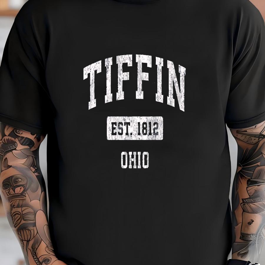 Tiffin Ohio Shirt, Tiffin Oh Shirt, Tiffin Sweatshirt, Ohio State Tee, Ohio Hoodie, Ohio Souvenir, Tiffin Vacation, Ohio Trip Shirt, Oh Gift T-shirt