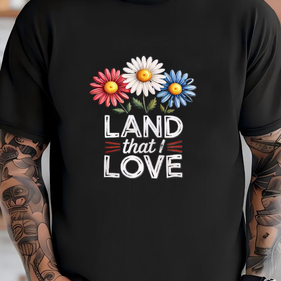 Usa Love Tee – Land That I Love Print Shirt, Sweatshirt Or Hoodies T-shirt