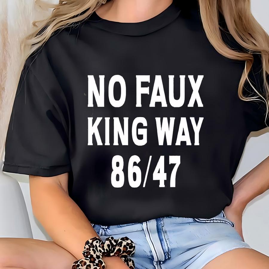 Snarky No Kings In America Hoodie: Anti- Political Protest Gift T-shirt