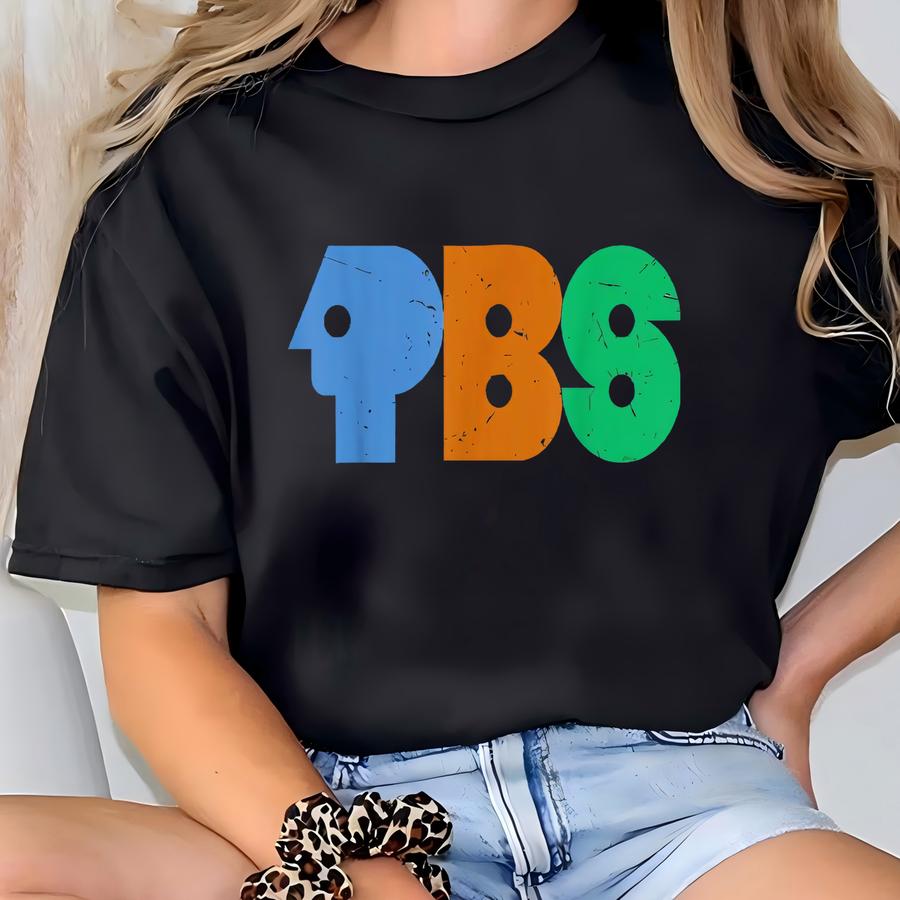 Protect Pbs Logo Hoodie, Retro Public Broadcasting Service Shirt, 70s Nostalgia Sweatshirt, Classic Tv Fans Gift, Political Protest Tee T-shirt