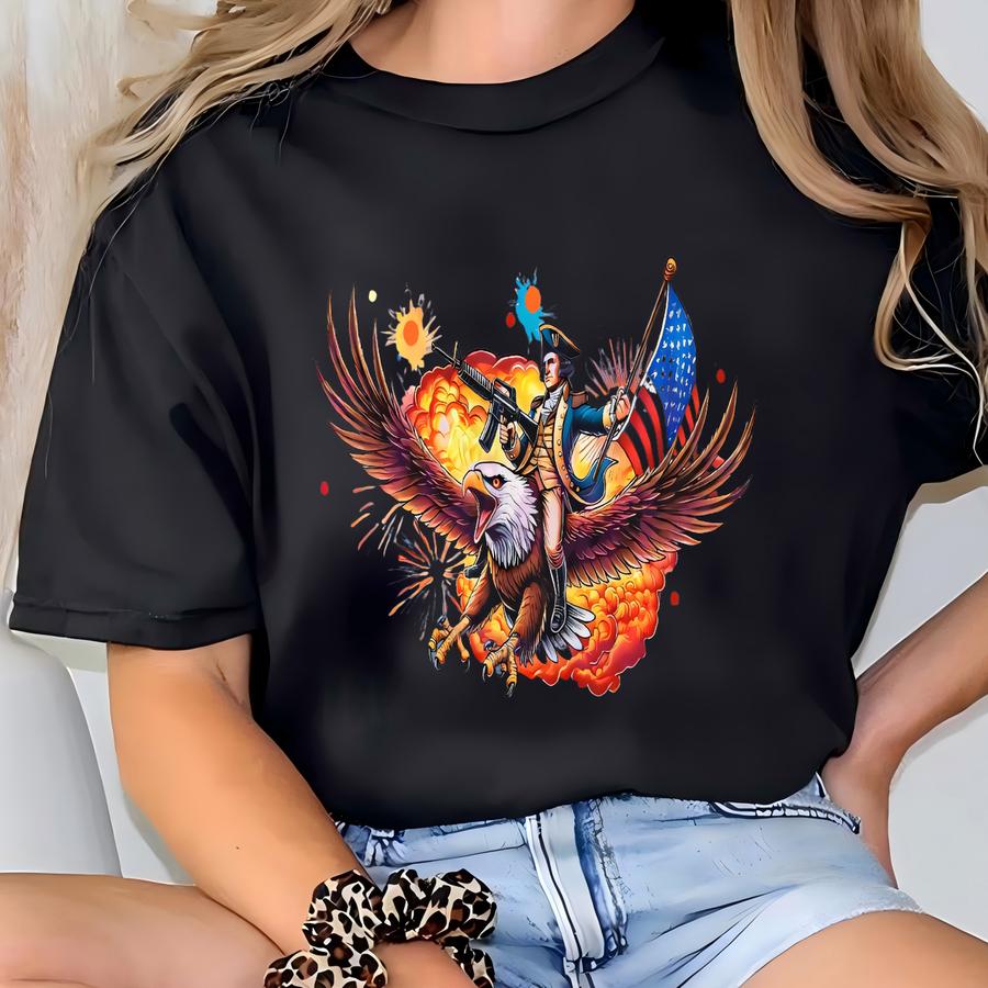 ® Wtf Is A Kilometer Shirt, Funny 4th Of July Shirt, Founding Father Tee,usa Meme Tee,independence Day Gift,patriotic Crewneck T-shirt