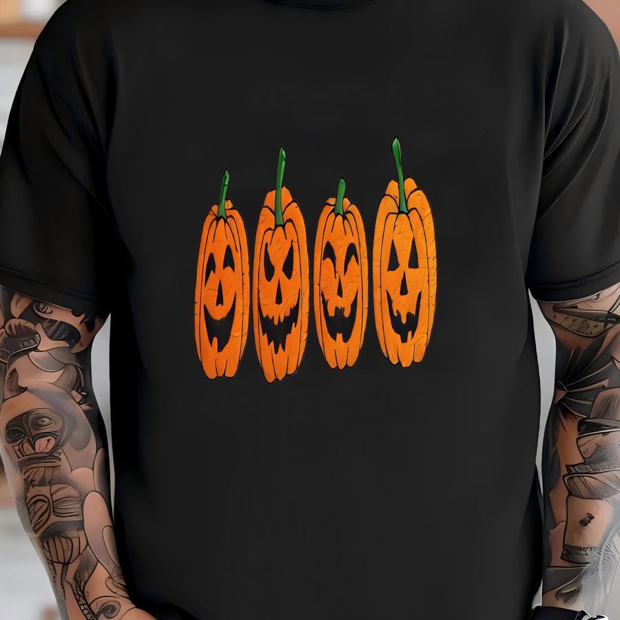 Pumpkin Shirt, Jack-o'-lantern Tee, Spooky Season Fall Shirt, Cute Halloween Shirt, Autumn Vibes Tee T-shirt