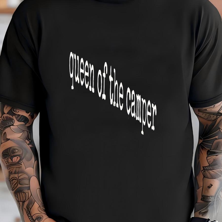® Queen Of The Camper Shirt, Camping Shirt, Rv Shirt, Camper Life Shirt, Outdoor Shirt, Adventure Shirt, Womens Shirt T-shirt