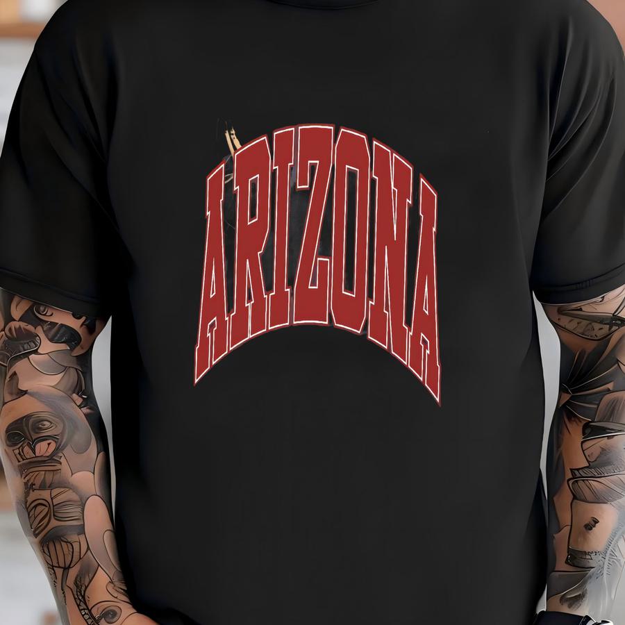Arizona Shirt, Game Day Shirt, Arizona Football, Varsity Letter, Vintage Arizona Shirt, Arizona Basketball, Georgia Gift T-shirt
