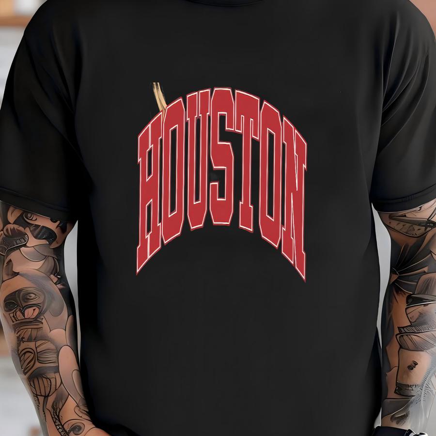 Houston Shirt, Houston Football, Houston Basketball, Oversized, Houston Gift, Basketball Season, Texas Shirt, Houston Shirt T-shirt