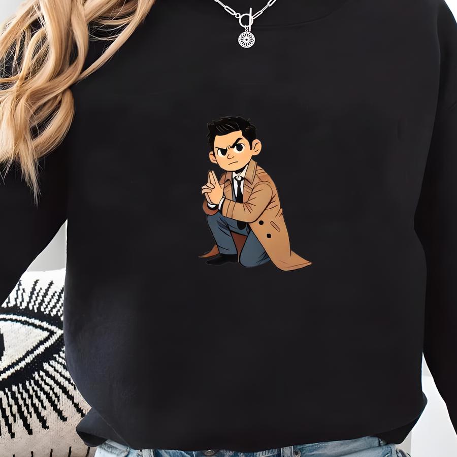 I'll Interrogate The Cat Supernatural Castiel Ornament Sweatshirt I'll Interrogate The Cat Supernatural Castiel Ornament Sweatshirt