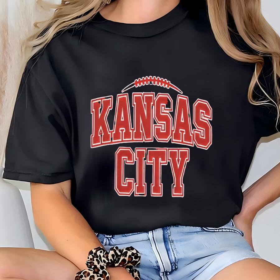 Varsity Kansas City Shirt, Retro Kansas City Football Apparel, Kc Fan Gifts Men T-shirt