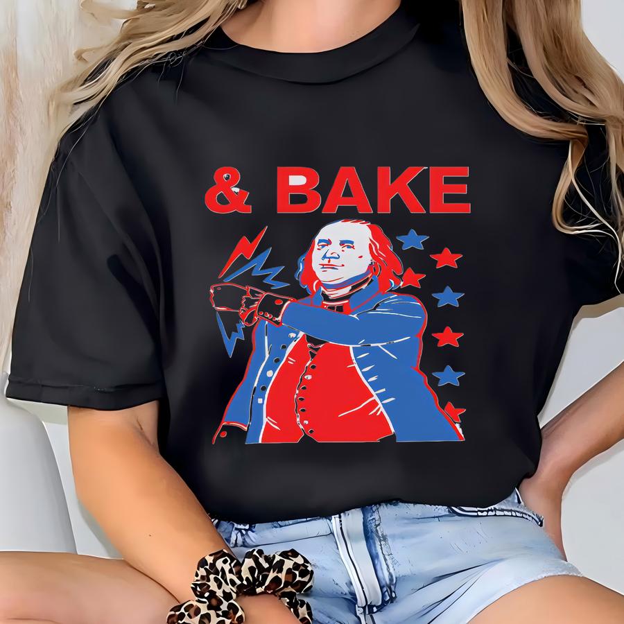 ® Shake Bake Matching 4th Of July Shirt For Kids, Fourth Of July Toddler Graphic Shirt, Retro Independence Day Shirt T-shirt