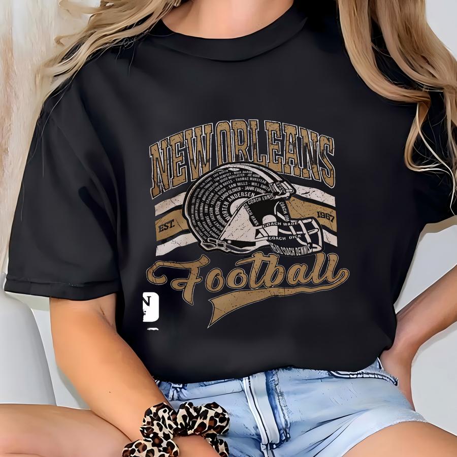 Vintage New Orleans Football Hoodie: Retro Game Day Tee, Sweatshirt, Hoodie T-shirt
