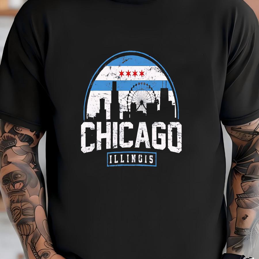 Chicago Illinois Shirt, Chicago Il Shirt, Illinois State Tee, Chicago City Shirt, Chicago Sweatshirt, Illinois Hoodie, Chicago Vacation Tee T-shirt