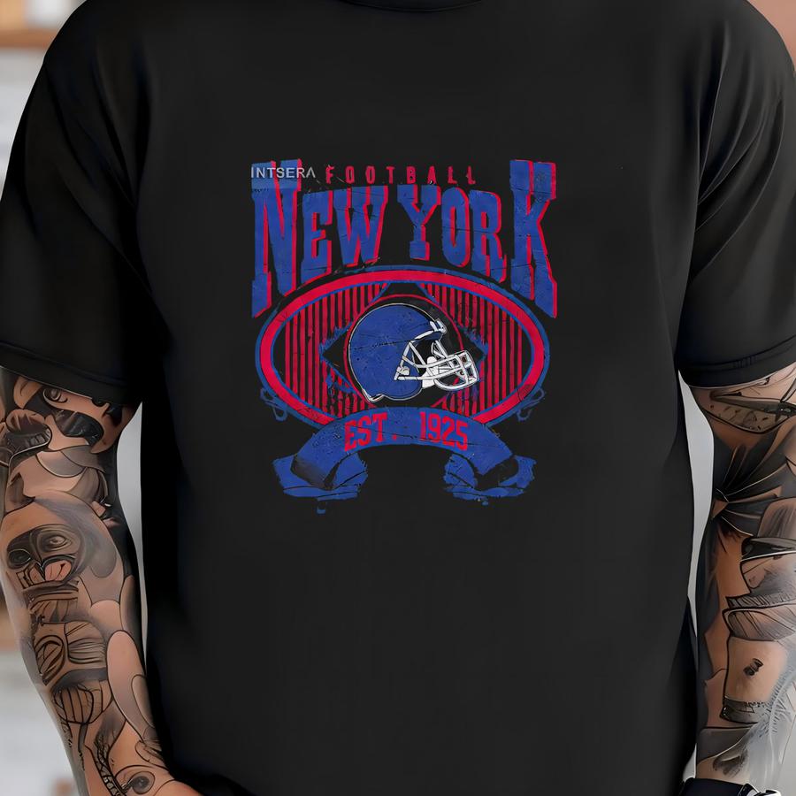 Giant Vintage Style Mineral Wash Hoodie,new York Football Crewneck,ny Giant Hoodie,new York Football Tshirt,new York Fan Gift Far9 T-shirt