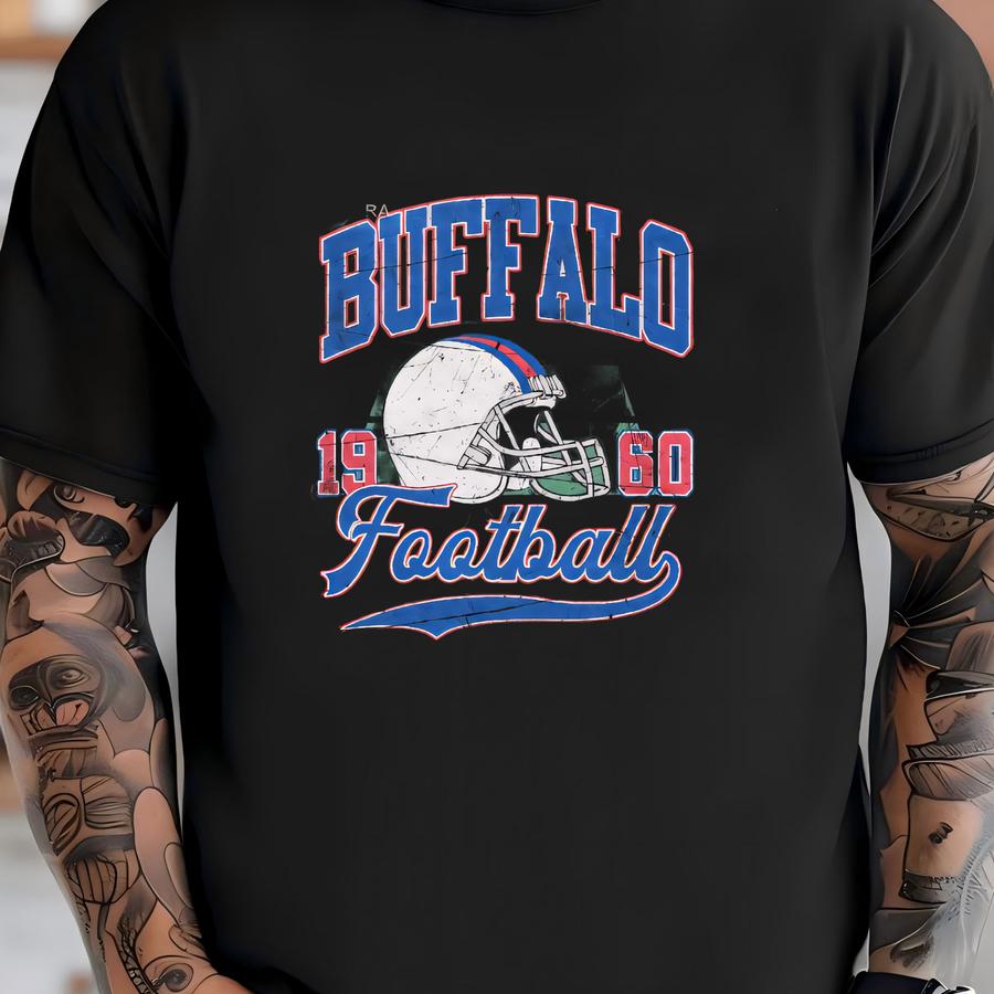Vintage Style Mineral Wash Hoodie, Buffalo Bill Hoodie, Bill Hoodie, Bills Football, Buffalo New York, Buffalo Fan Gift Fse15 T-shirt