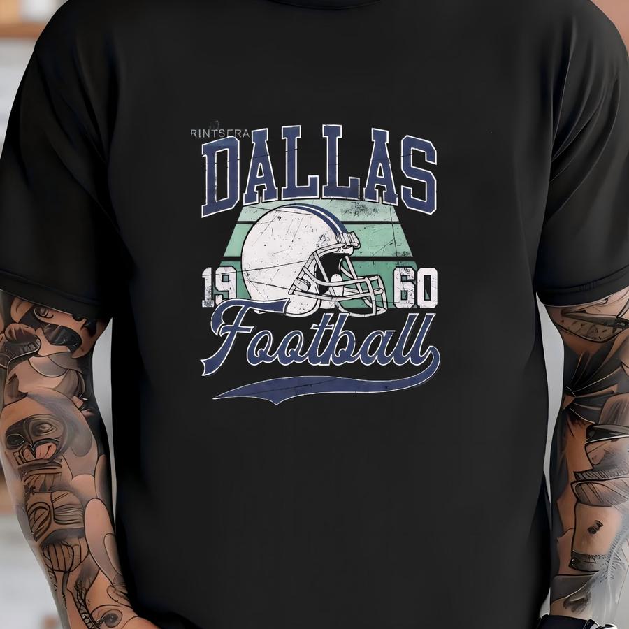 Football Vintage Style Mineral Wash Hoodie, Football Shirt,cowboy Hoodie, Shirt,football Shirt, Fans Fse1 T-shirt