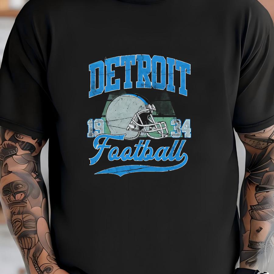 Detroit Football Mineral Wash Vintage Style Hoodie, Detroit Football Tee, Detroit Football Shirt,detroit Sweater,sunday Football Fse18 T-shirt
