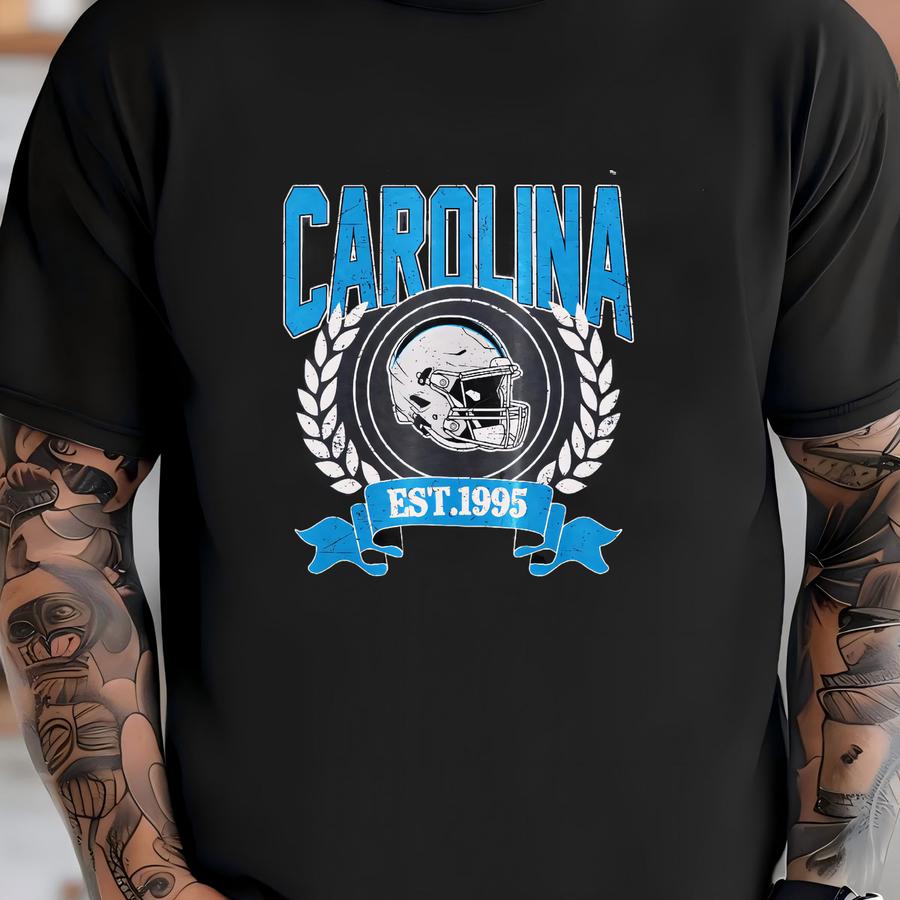 Carolina Vintage Style Football Sweatshirt, Panther Sweatshirt,carolina Football Crewneck, Carolina Football Hoodie Fvd13 T-shirt