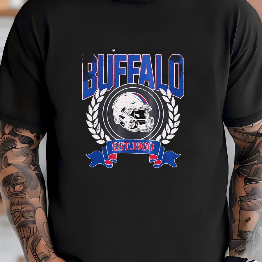 Buffalo Football Vintage Style Sweatshirt, Buffalo Bill Crewneck, Bill Sweatshirt, Buffalo New York, Buffalo Fan Gift Fvd15 T-shirt
