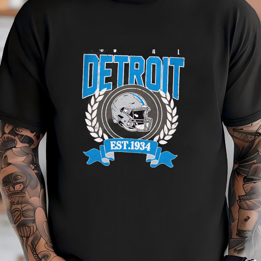 Detroit Football Vintage Style Hoodie, Detroit Football Tee, Detroit Football Shirt,detroit Sweater,sunday Football Fvd18 T-shirt