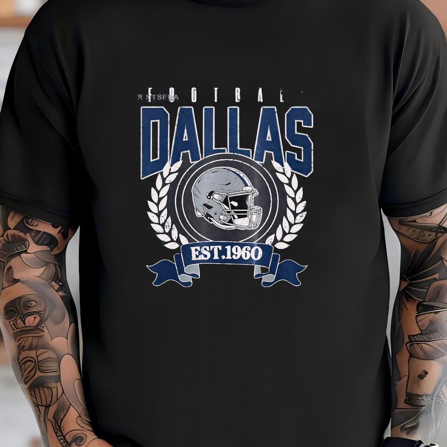 Football Vintage Style Sweatshirt, Football Shirt,cowboy Sweatshirt, Shirt,football Shirt, Fans Fvd1 T-shirt