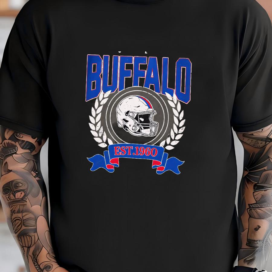 Vintage Style Hoodie, Buffalo Bill Hoodie, Bill Hoodie, Bills Football, Buffalo New York, Buffalo Fan Gift Fvd15 T-shirt