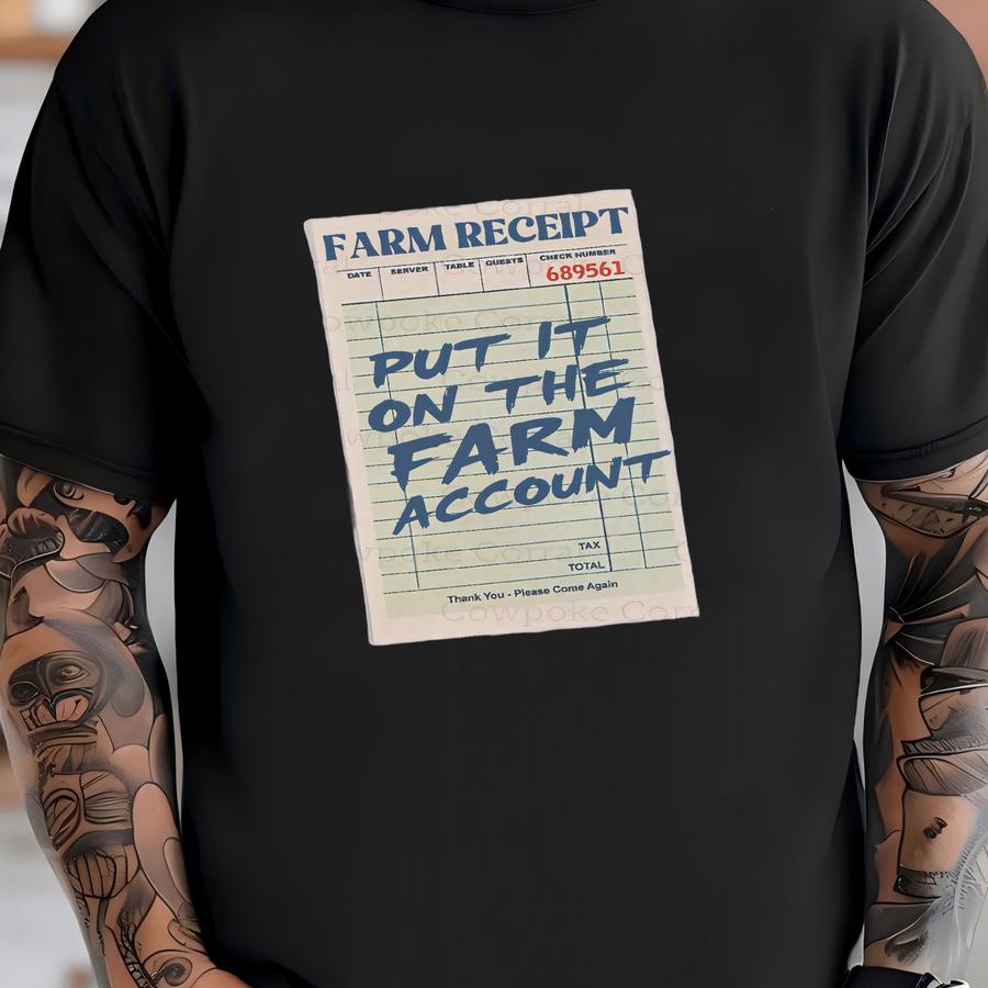 Farm Receipt Tee T-shirt