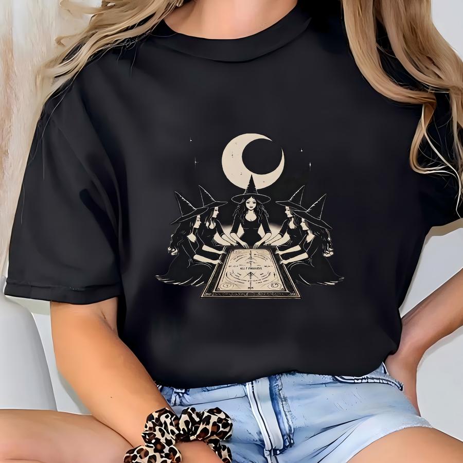 Vintage Girls Will Be Girls Witch ® Shirt, Funny Witch Vintage Shirt, Vintage Halloween Women Shirt, Witchy Vibes Ouija Shirt T-shirt