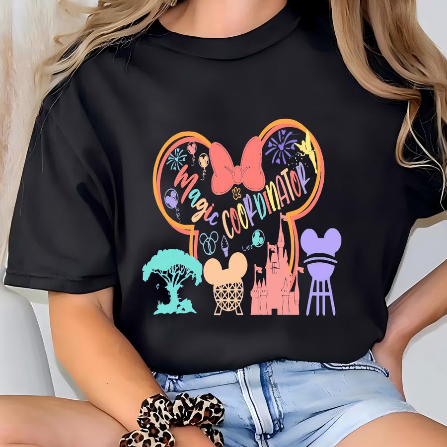 Magic Coordinator Shirt, Trip Planner Hoodie, Family Vacation Group Tee, Cute Park Organizer Top, Matching World Outfit Idea T-shirt