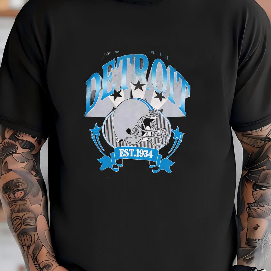 Detroit Football Vintage Style Hoodie, Detroit Football Tee, Detroit Football Shirt,detroit Sweater,sunday Football Fwp18 T-shirt