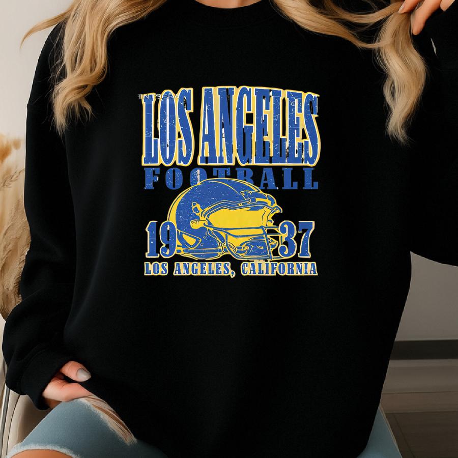 Los Angeles Football Vintage Style T-shirt,los Angeles Football Crewneck,los Angeles Football Shirt,los Angeles Gift Fsm25 Sweatshirt