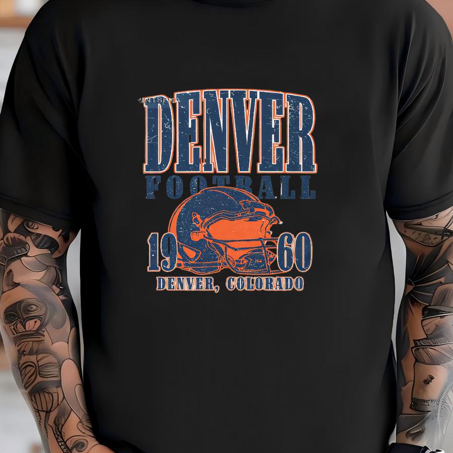Denver Football Vintage Style Hoodie,retro Denver Football Shirt,denver Footbal Fans Gift Sweater,sunday Football Fsm10 T-shirt