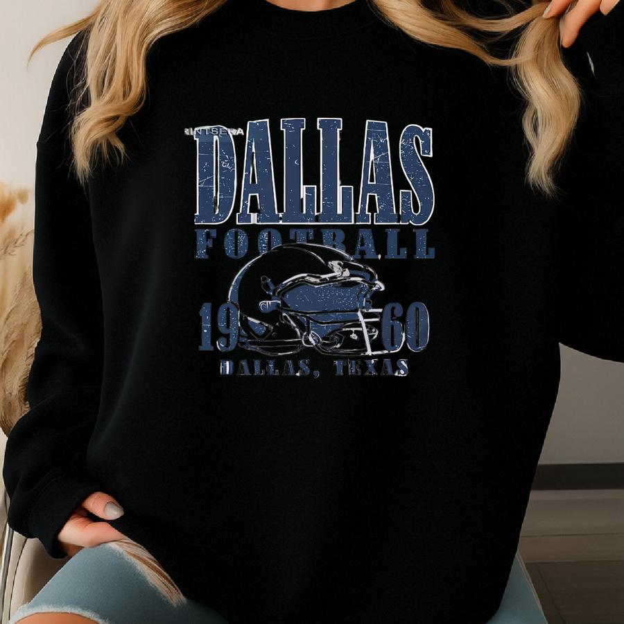 Football Vintage Style T-shirt, Football Shirt,cowboy T-shirt, Shirt,football Shirt, Fans Fsm1 Sweatshirt