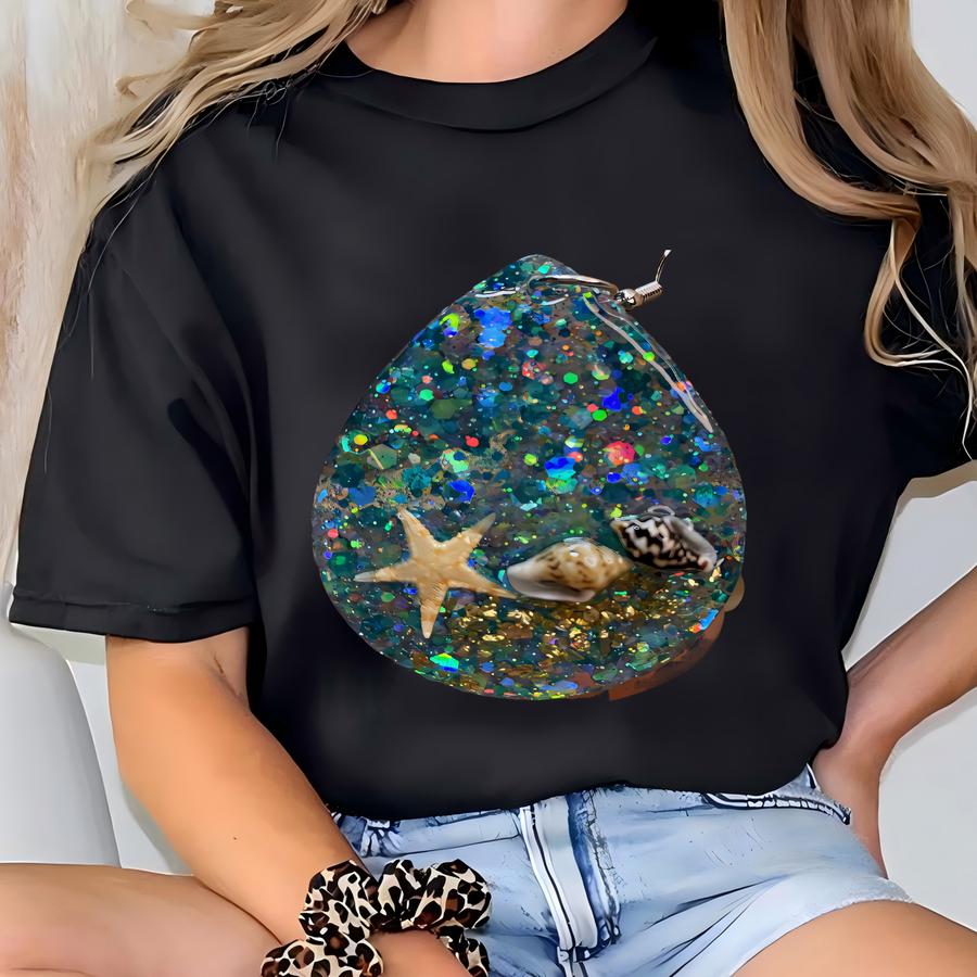 Earrings- Under The Sea, Starfish, Ss T-shirt