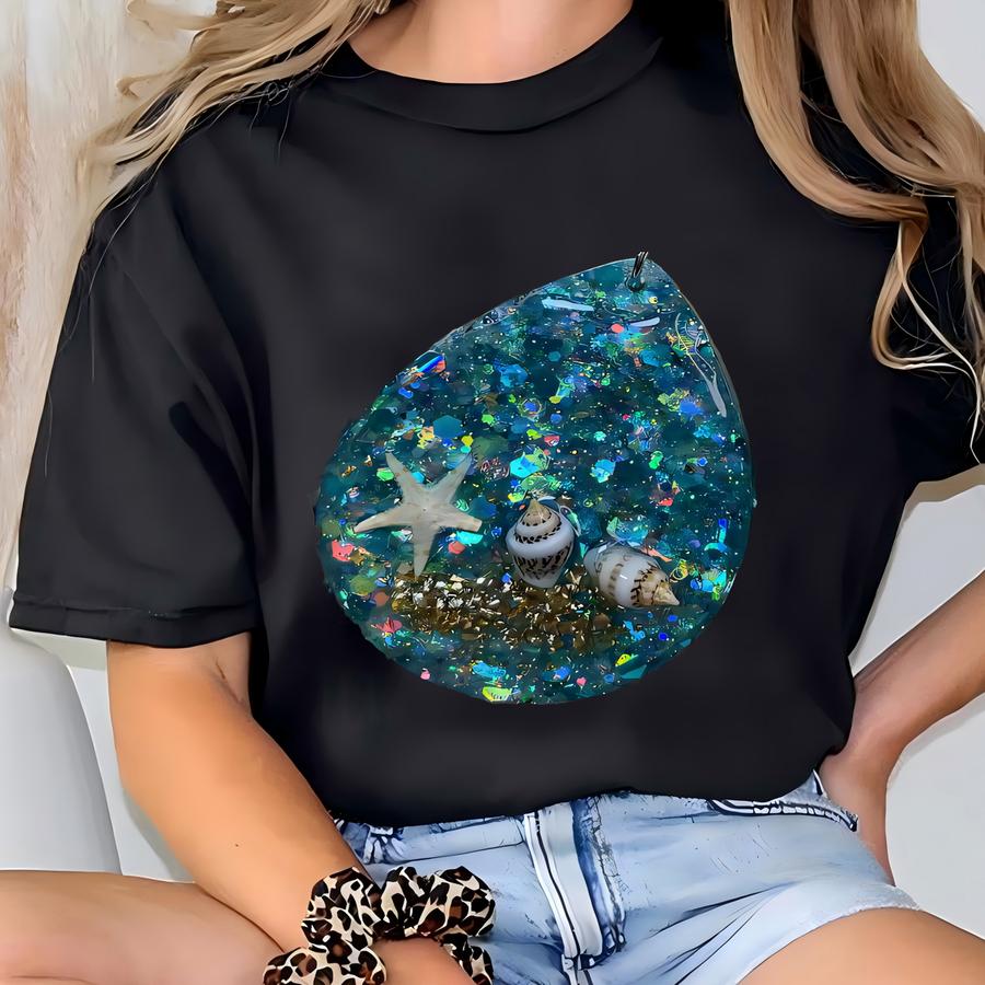 Earrings- Under The Sea, Starfish, Ss T-shirt