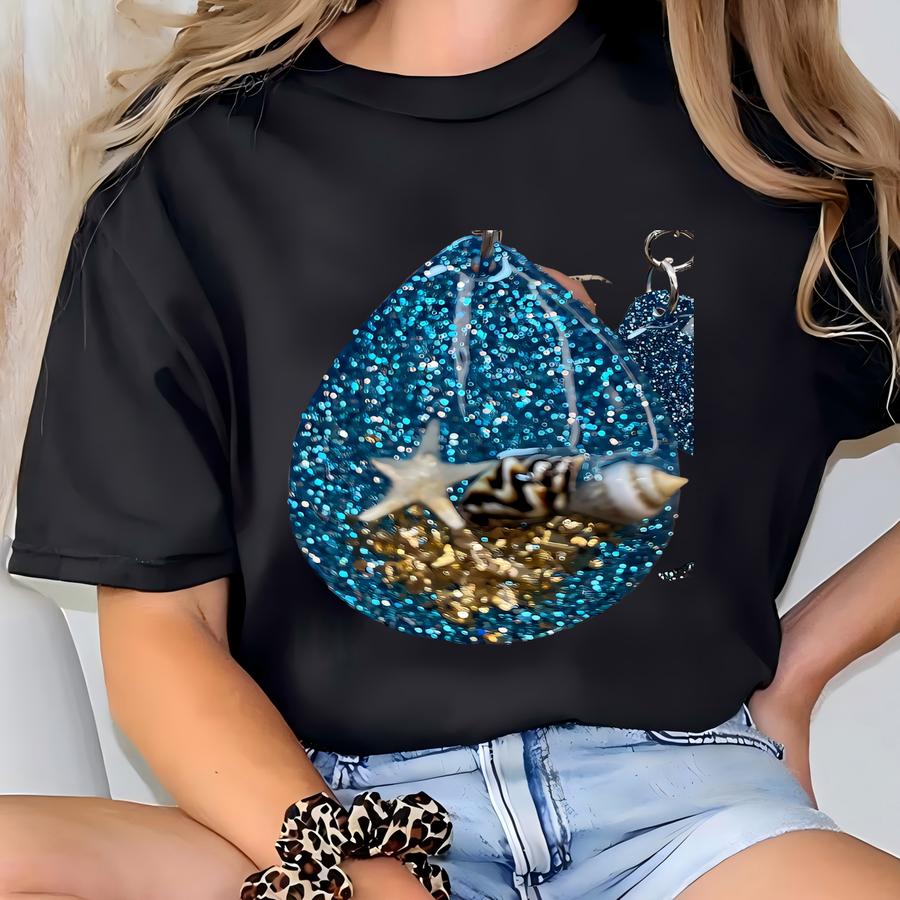 Earrings- Under The Sea, Real Starfish, Ss T-shirt