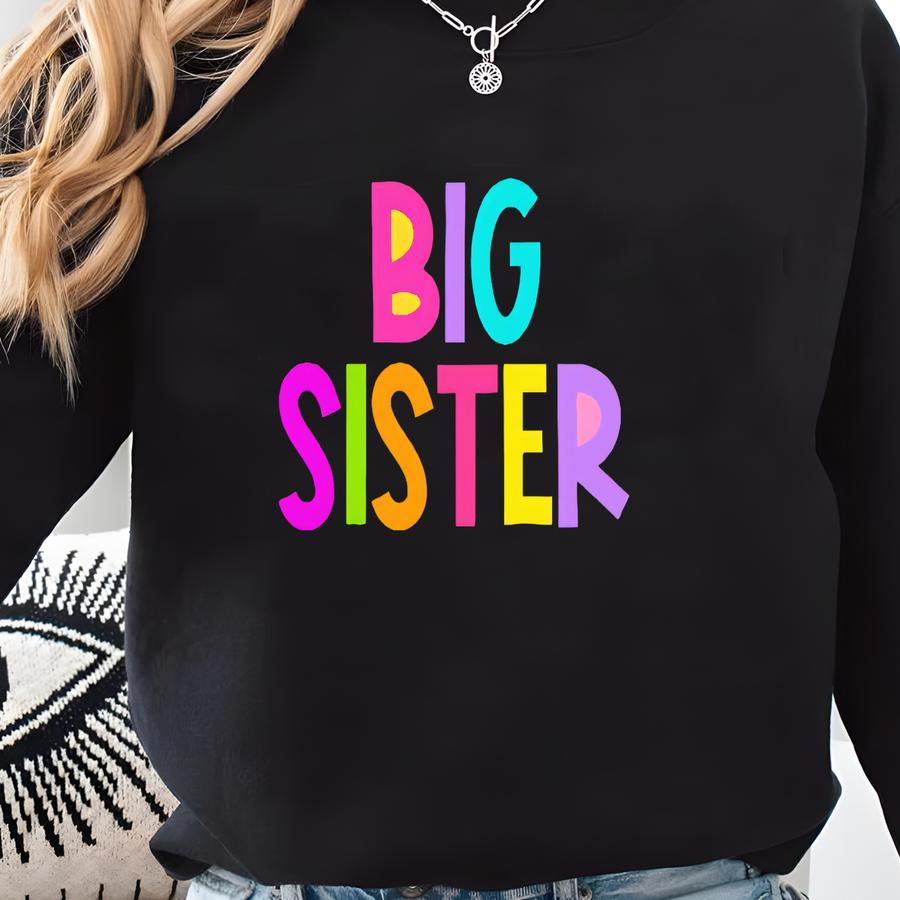 Big Sister Shirt, Siblings Shirt Set, Big Sister Little Sister, Sibling Pregnancy Announcement, Family Baby Announcement, Pregnancy Reveal Sweatshirt