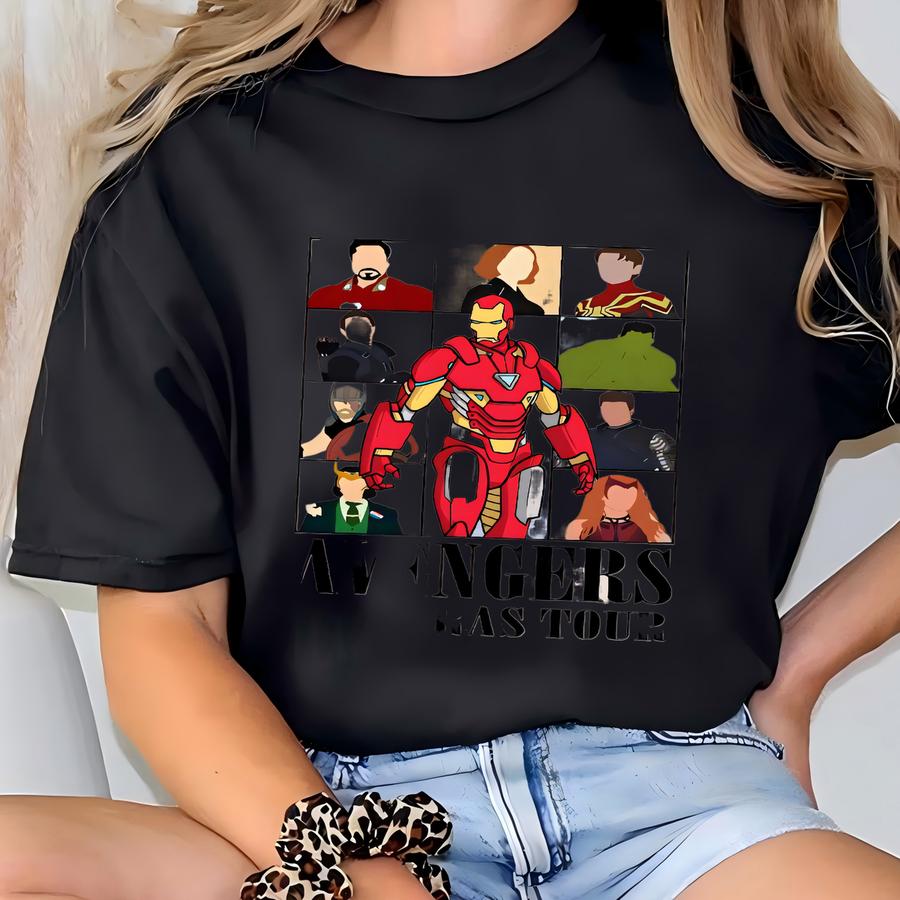 Marvel Avengers Tour Shirt, Iron Man Avengers Tee, Marvel Super Heroes Sweatshirt, Superheroes Hoodie T-shirt